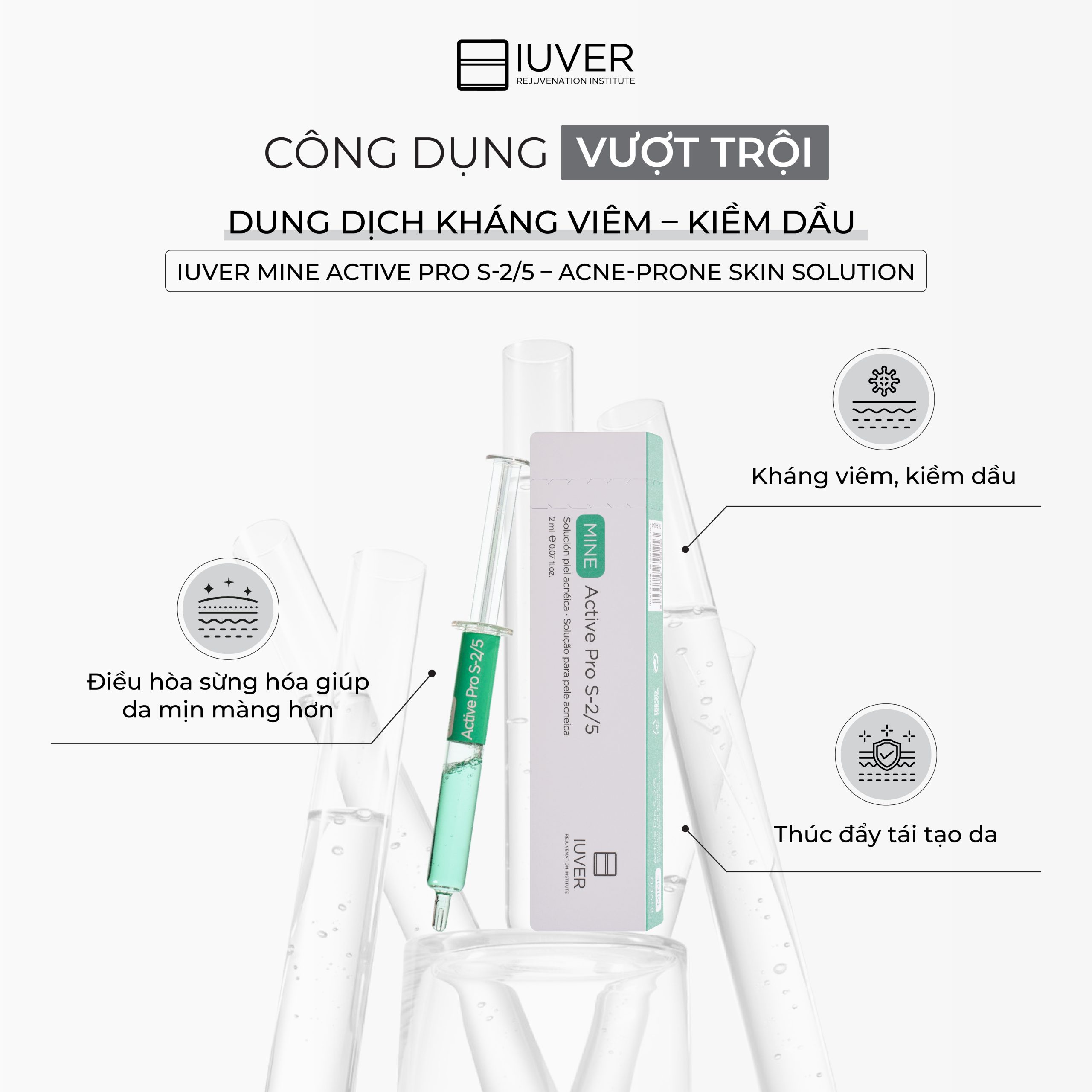 Công dụng vượt trội - DUNG DỊCH KHÁNG VIÊM – KIỀM DẦU (S-2/5)