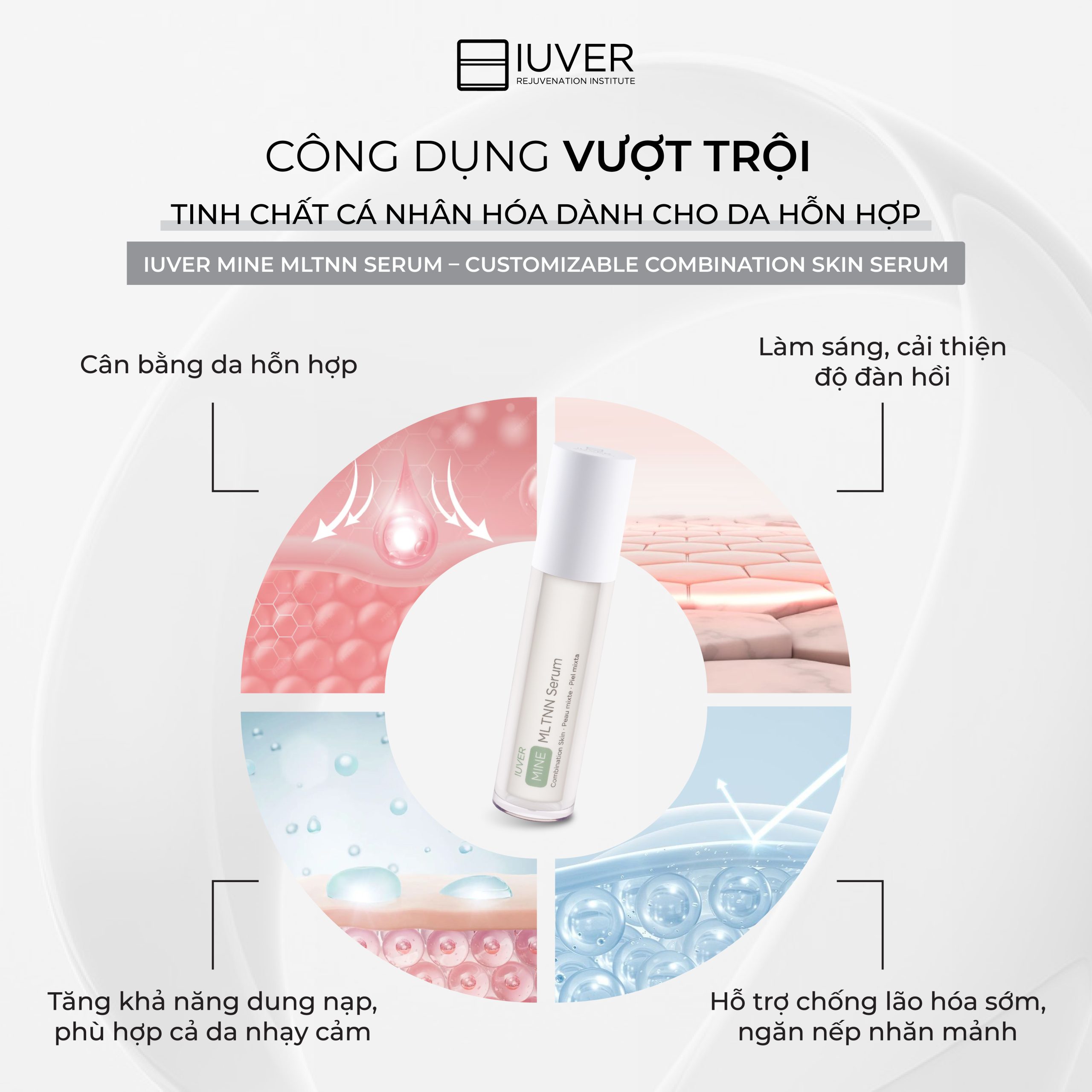 Công dụng vượt trội - SỮA DƯỠNG CÁ NHÂN HÓA MELATONIN (DA HỖN HỢP)